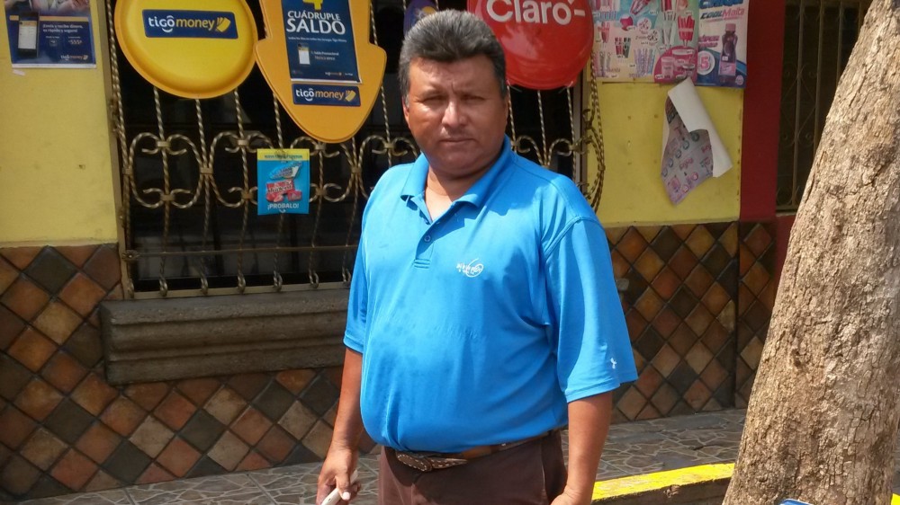 Moises Sanchez handles irrigation pipes at a melon farm in Honduras for an Irish multinational fruit company called Fyffes. He has been threatened for his union activism, and his brother was chopped on the face with a machete.