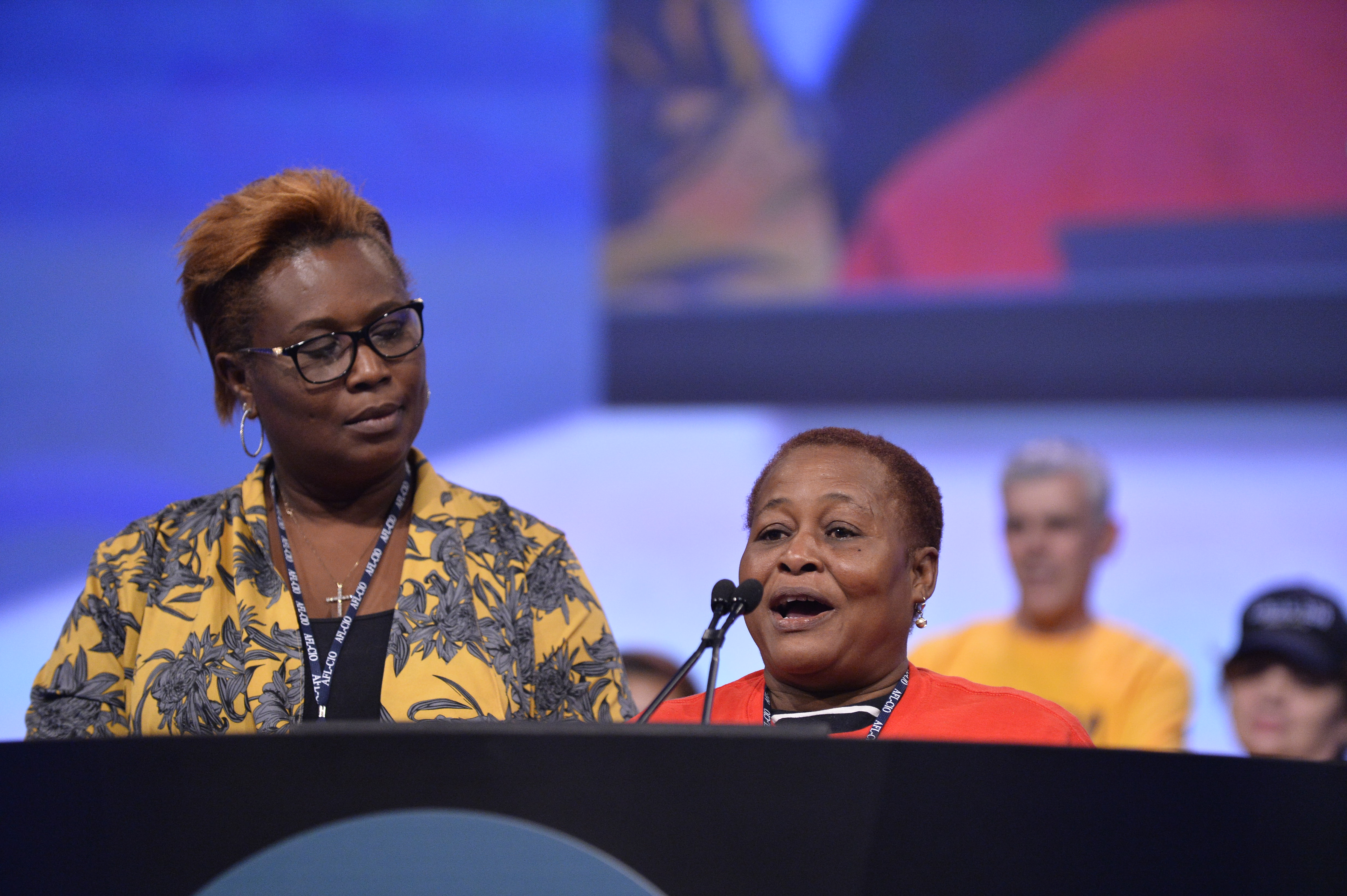 Marie Parfait at AFL-CIO Convention