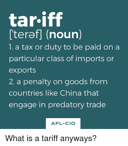 Tariffs