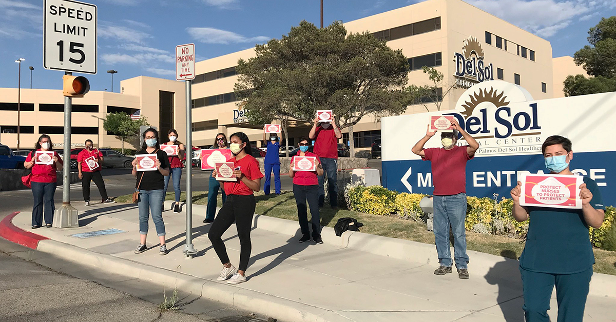 Registered nurses at Del Sol Medical Center and Las Palmas Medical Center in El Paso