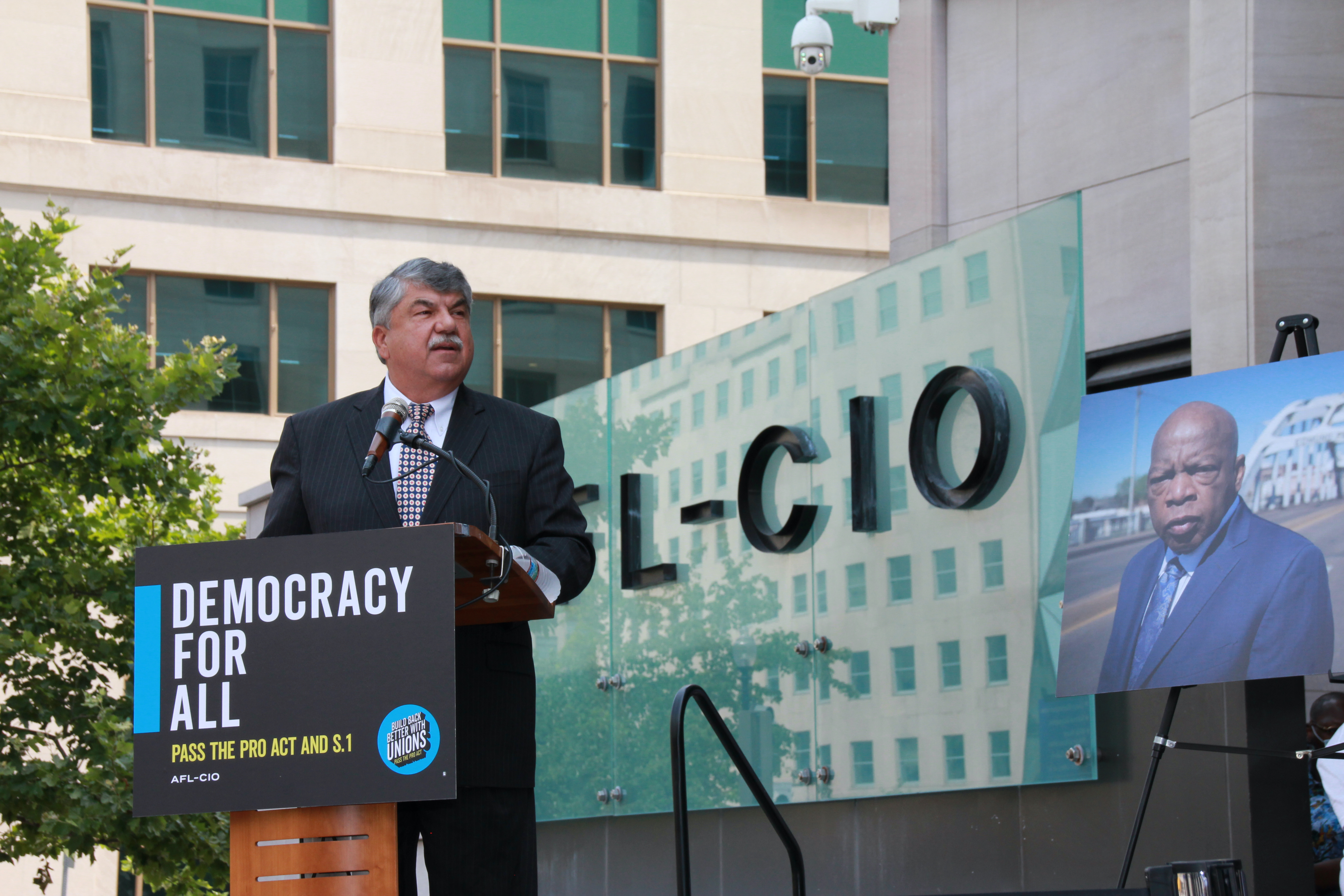 Trumka at AFL-CIO HQ