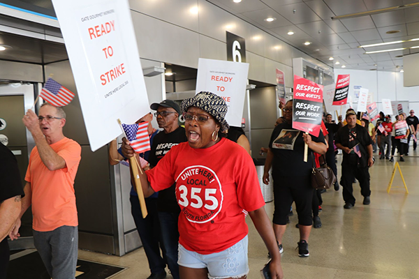 Airline Catering workers